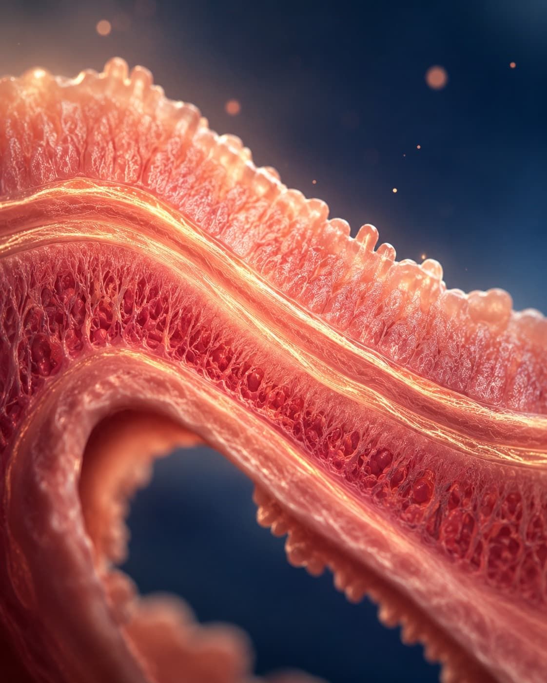 Visualization of the endometrium with its trilaminar structure, the receptive tissue achieved with Endogen™ and the nutritional intervention