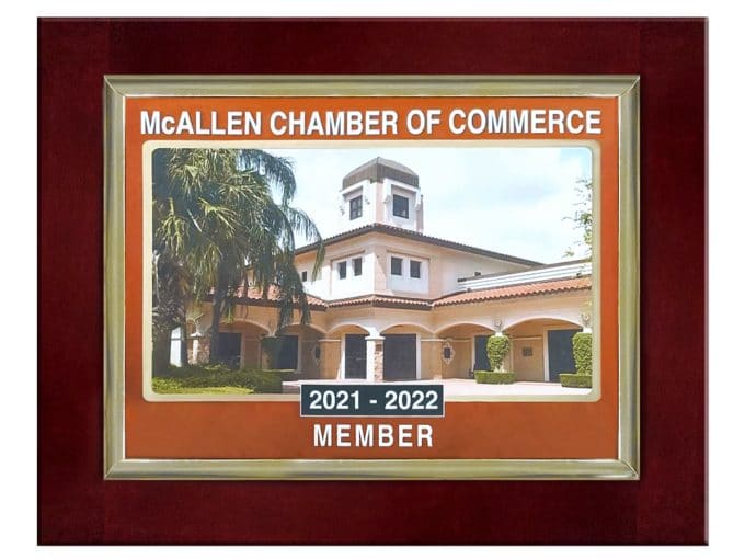 ingenes-mcallen-chamber-of-trade-of-mcallen-texas-member-plate-2021-2022